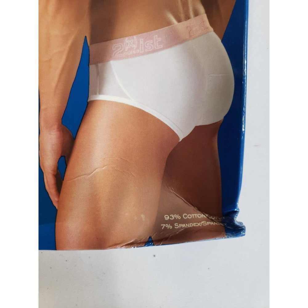2(X)IST Underwear Mens Medium Black Cotton Stretch No Show Briefs NWT - Picture 2 of 4